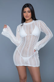 Clingy Kinsley Crochet Mini Dress