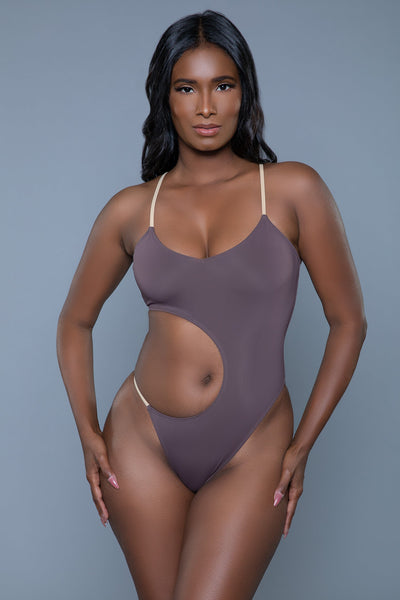 Color One Piece Swimsuit